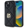 DKNY DKHCP14SPQDSLK iPhone 14 6.1"       czarny/black Quilted Stack Logo