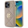 DKNY DKHCP14XPQDSLE iPhone 14 Pro Max    6.7" beżowy/beige Quilted Stack Logo