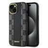 DKNY DKHMP15MPCPVSLK iPhone 15 Plus /14 Plus 6.7" czarny/black hardcase Leather Checkered Mono Pattern MagSafe