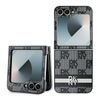 DKNY DKHCZF6PCPTSSK Z Flip6 F741 / Z Flip7 FE czarny/black chequered pattern printed stripes