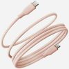 Kabel Energea Helix 60 USB-C do USB-C    magnetyczny 480Mbps 60W 1.5m różowy