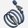 Kabel Energea Sheath Travel 2w1 USB-C do USB-C/USB-A 480Mbps 60W 1.2m niebieski