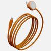 Kabel Energea Flow Duo Watch 2-w-1 USB-C do USB-C + ładowarka do Apple Watch 480Mb/s 60W 1.5m pomarańczowy