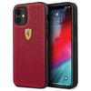 Ferrari FESPEHCP12SRE iPhone12 mini  5,4" czerwony/red hardcase On Track Perforated