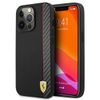 Ferrari FESAXHCP13XBK iPhone 13 Pro Max6,7" czarny/black hardcase On Track Carbon Stripe