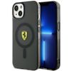 Ferrari FEHMP14SURKK iPhone 14 / 15 / 13 6.1" czarny/black hardcase Translucent Magsafe