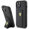 Ferrari FEHCP15SGSPSIK iPhone 15 / 14 / 13 6.1" czarny/black hardcase Grip Stand Metal Logo
