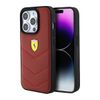 Ferrari FEHCP15LRDUR iPhone 15 Pro 6.1" czerwony/red hardcase Leather Stitched Lines