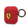 Ferrari FESACCSILSHRE AirPods 1/2 coverczerwony/red Silicone