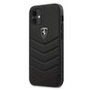 Ferrari FEHQUHCP12SBK iPhone12 mini 5,4" czarny/black hardcase Off Track Quilted
