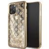 Guess GUHCN65PEOLGGO iPhone 11 ProMax złoty/gold hard case 4G Peony Liquid Glitter