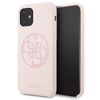 Guess GUHCN61LS4GLP iPhone 11 6,1 / Xrlight pink/jasnoróżowy hard case Silicone 4G Tone On Tone