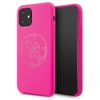 Guess GUHCN61LS4GFU iPhone 11 6,1" / Xrfuksja/fuchsia hard case Silicone 4G Tone On Tone