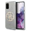 Guess GUHCS67PCUGLLG S20+ G985jasnoszary/light grey hard case Glitter 4G Circle Logo