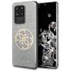 Guess GUHCS69PCUGLLG S20 Ultra G988jasnoszary/light grey hard case Glitter 4G Circle Logo