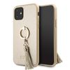 Guess GUHCN61RSSABE iPhone 11 6,1" / Xrbeige/beżowy hard case Saffiano with ring stand