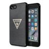 Guess GUHCI8SGTLBK iPhone 7/8/SE 2020/ SE 2022 czarny/black hard case Glitter Triangle