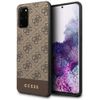 Guess GUHCS67G4GLBR S20+ G985brązowy/brown hard case 4G Stripe Collection