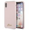 Guess GUHCPXLSLMGLP iPhone X/Xsjasnoróżowy/light pink hard case Silicone Vintage Gold Logo