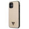 Guess GUHCP12SVSATMLLG iPhone12 mini 5,4" złoty/light gold hardcase Saffiano
