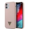 Guess GUHCP12SLSTMLP iPhone12 mini 5,4" jasnoróżowy/light pink hardcase Silicone Triangle Logo