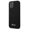 Guess GUHCP12LLSLMGBK iPhone12 Pro Max 6,7" black/czarny hardcase Silicone Script Gold Logo
