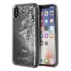 Guess GUHCPXGLUFLSI iPhone X/Xs silversrebrny hard case Glitter Liquid