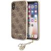 Guess GUHCPXGF4GBR iPhone X/Xs brown/brązowy hard case 4G Charms Collection