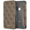 Guess GUFLBKI61GF4GBR iPhone Xr brown/brązowy book 4G Charms Collection