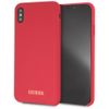 Guess GUHCI65LSGLRE iPhone Xs Max red/czerwony hard case Silicone