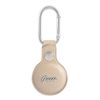 Guess GUATPSASRSD AirTag casebeżowy/beige Saffiano Vintage Script