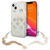 Guess GUHCP13SKSPEGO iPhone 13 mini 5,4"złoty/gold hardcase Peony Chain Collection