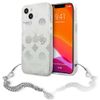 Guess GUHCP13MKSPESI iPhone 13 / 14 / 156.1" srebrny/silver hardcase Peony Chain Collection