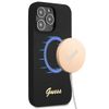 Guess GUHMP13XLSLMGBK iPhone 13 Pro Max6,7" black/czarny hardcase Silicone Script Gold Logo MagSafe