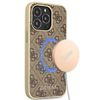 Guess GUHMP13XG4GB iPhone 13 Pro Max6,7" brązowy/brown hard case 4G Collection Magsafe