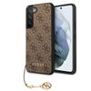 Guess GUHCS22SGF4GBR S901 S22brązowy/brown hard case 4G Charms Collection