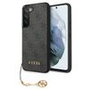 Guess GUHCS22MGF4GGR S906 S22+szary/grey hardcase 4G Charms Collection