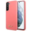 Guess GUHCS22MLSLMGFU S22+ S906fuksja/fuchsia hardcase Silicone Script Metal Logo