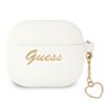 Guess GUA3LSCHSH AirPods 3 coverbiały/white Silicone Charm Heart Collection