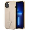 Guess GUHCP13MPSATLE iPhone 13 / 14 / 156.1" beżowy/beige hardcase SaffianoTriangle Logo