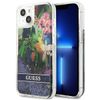 Guess GUHCP13MLFLSB iPhone 13 / 14 / 156.1" niebieski/blue hardcase Flower Liquid Glitter