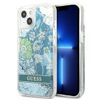 Guess GUHCP13SLFLSN iPhone 13 mini 5,4"zielony/green hardcase Flower Liquid Glitter