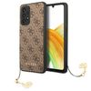 Guess GUHCA33GF4GBR A33 5G A336brązowy/brown hardcase 4G Charms Collection