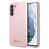 Guess GUHCS21FLSLMGLA S21 FE G990lawendowy/lavender hardcase Silicone Script Metal Logo