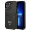 Guess GUHCP13XPSATPK iPhone 13 Pro Max6,7"czarny/black hardcase SaffianoTriangle Logo Cardslot
