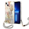 Guess GUHCP13MHFLSU iPhone 13 / 14 / 156.1" fioletowy/purple hardcase Flower Strap