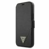 Guess GUFLBKP12LVSATMLBK iPhone 12 ProMax 6,7" czarny/black book Saffiano
