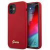 Guess GUHCP12SLSLMGRE iPhone12 mini 5,4" czerwony/red hardcase Metal Logo Script