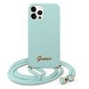 Guess GUHCP12LLSCLMGLB iPhone12 Pro Max 6,7" jasno niebieski/light blue hardcase Metal Logo Cord