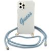 Guess GUHCP12LCRTVSBL iPhone 12 Pro Max 6,7" niebieski/blue hardcase Script Vintage